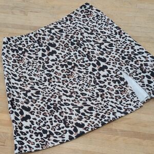 Princess Polly Animal Print A Line Mini Skirt Size 4